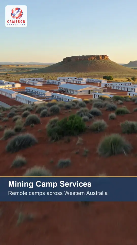 Mining camp services Western Australia, Cameron Facilities, video still