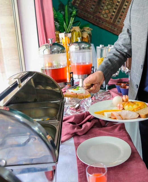 Corporate catering spread prepared for a Perth business event