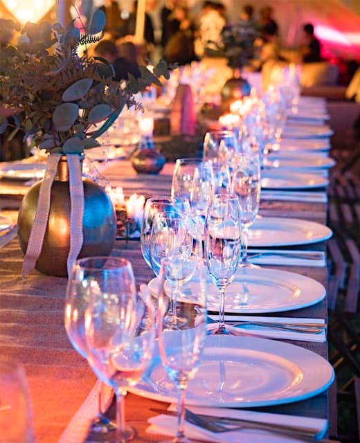 Catering service preparation for a remote camp dining program
