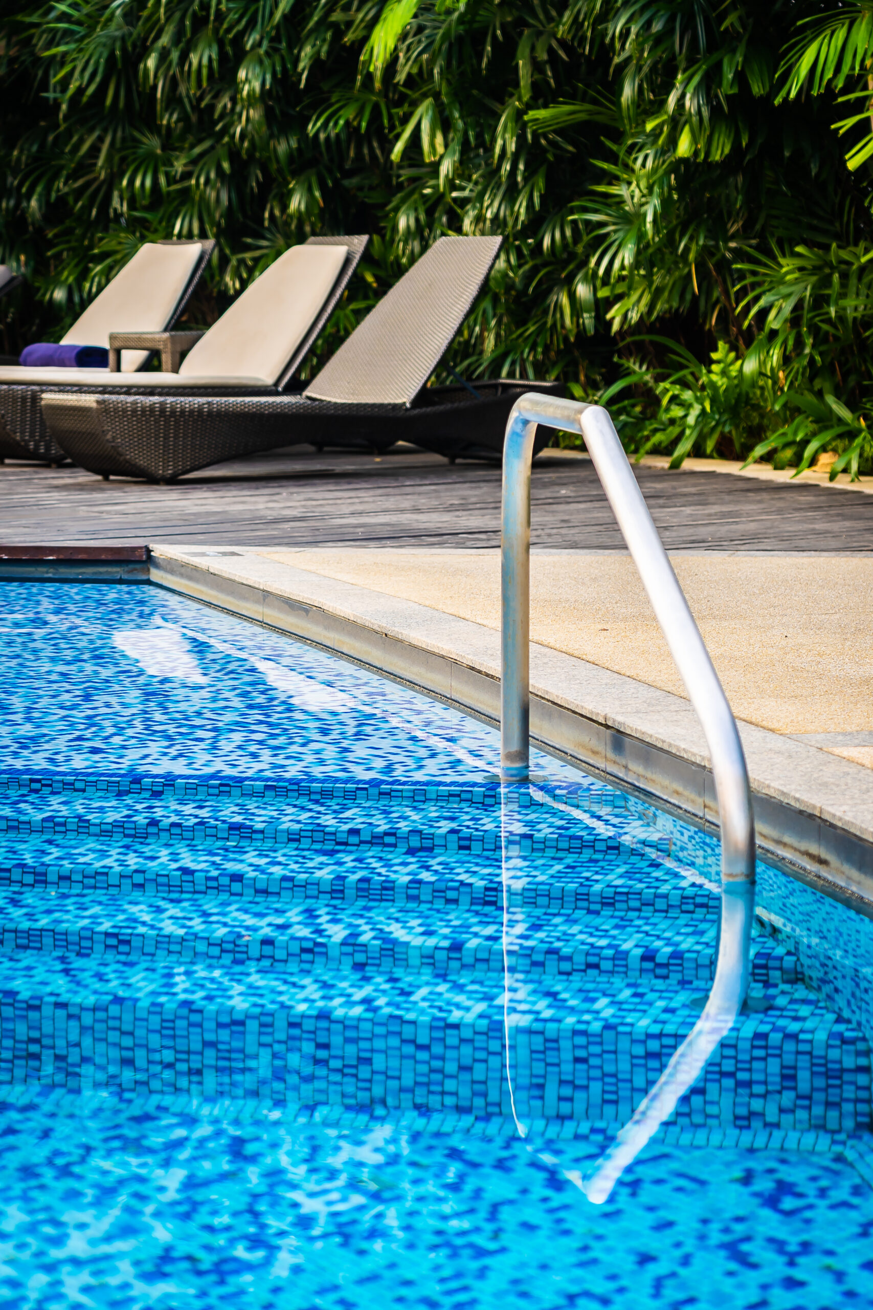 Shared building amenity, a resident pool deck available for booking