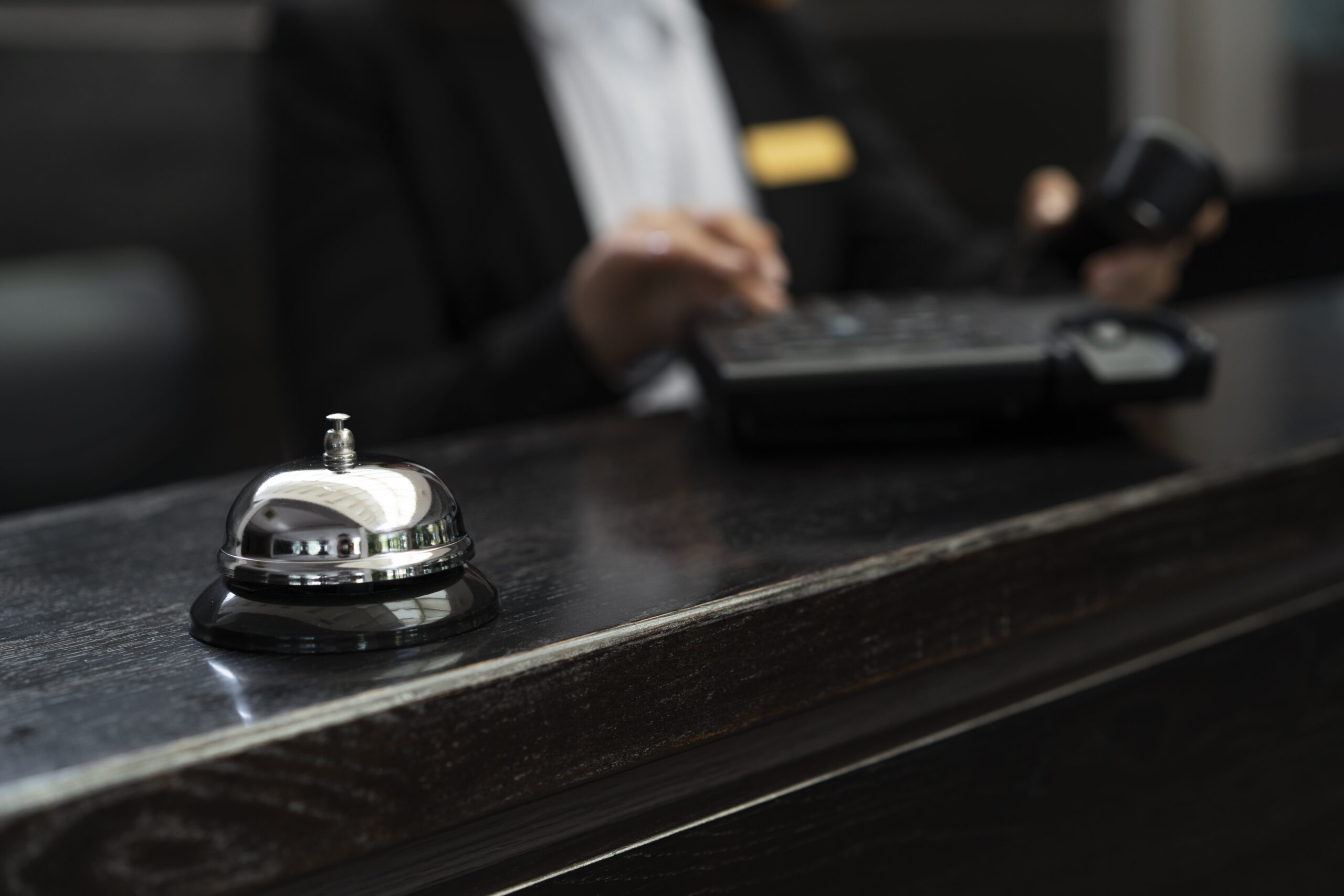 Building concierge desk staffed by Cameron Facilities in Perth