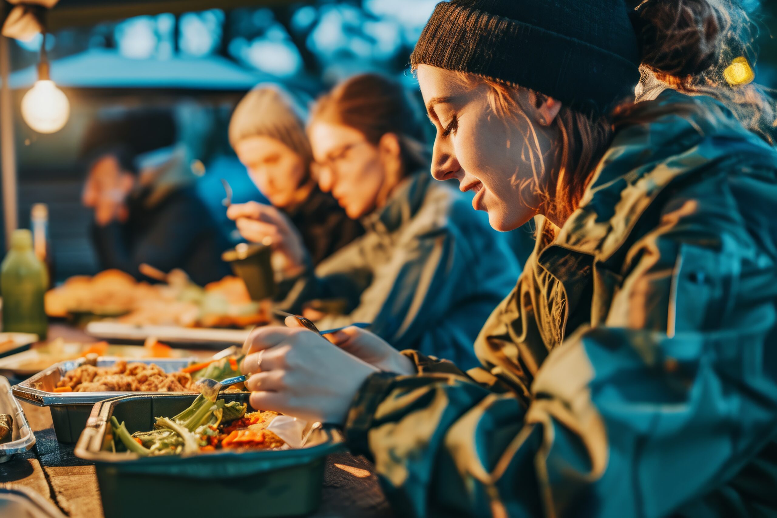 Cameron Facilities FIFO camp dining facility ready for shift changeover meal service