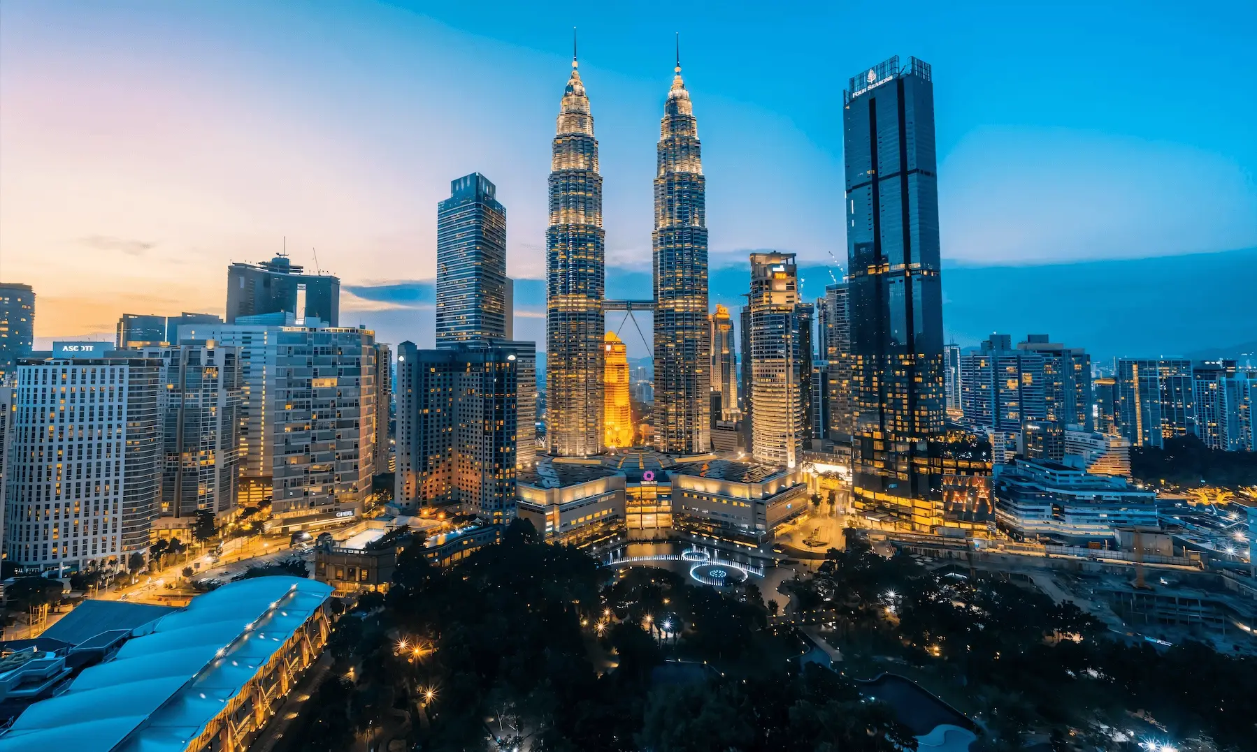 Kuala Lumpur city skyline