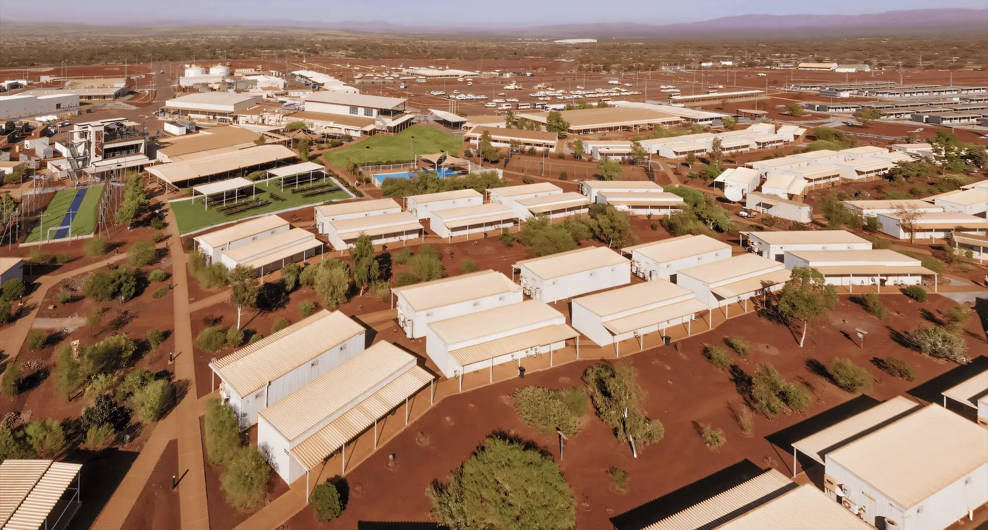 Mining village in Australia